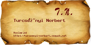 Turcsányi Norbert névjegykártya