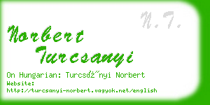 norbert turcsanyi business card